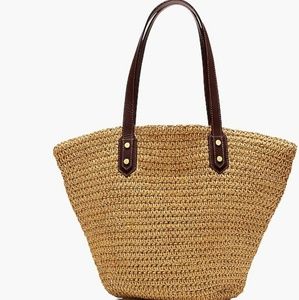 J. CREW Straw "Market Tote"